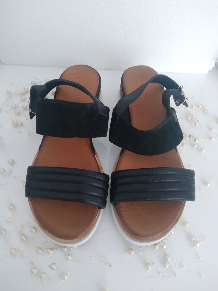 Nine west Dolgu Topuk Sandalet orjinal Sıfır ürün - Görsel 5