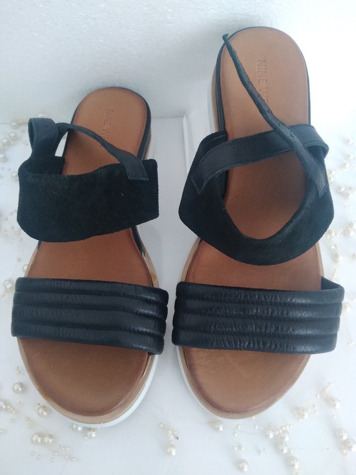 Nine west Dolgu Topuk Sandalet orjinal Sıfır ürün - Görsel 3