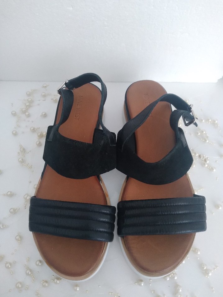 Nine west Dolgu Topuk Sandalet orjinal Sıfır ürün - Görsel 2