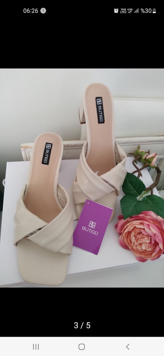 Topuklu Kadın Terlik - sıfır ürün - Görsel 2