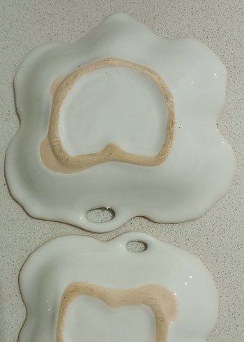 Çiçek Desenli Beyaz sunumluk - Görsel 2