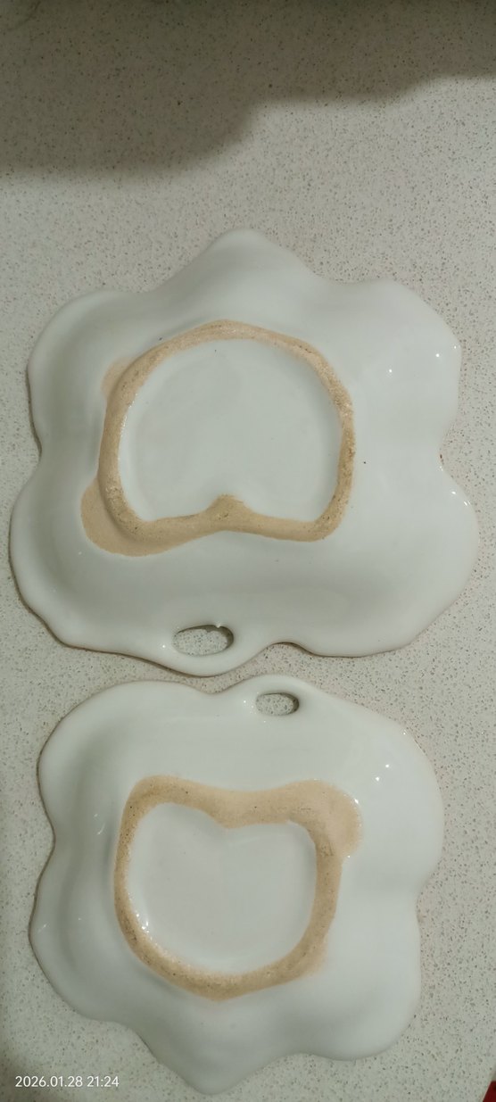 Çiçek Desenli Beyaz sunumluk - Görsel 2