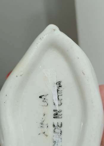 Renkli Detaylı Beyaz Seramik Vazo - Görsel 2