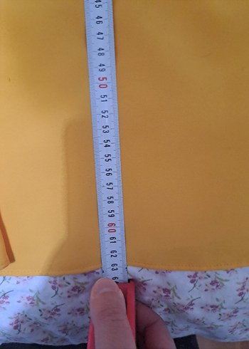 Sarı V Yakalı Kadın Bluz - Görsel 5