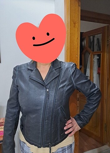 Vintage Deri Ceket - Görsel 9