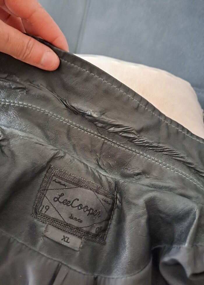 Vintage Deri Ceket - Görsel 5