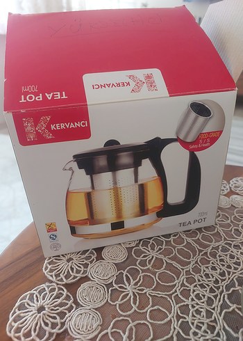 Siyah Cam Demlik Çaydanlık - Görsel 2