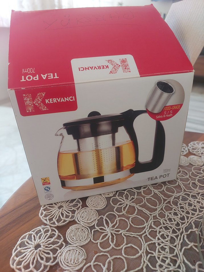 Siyah Cam Demlik Çaydanlık - Görsel 2