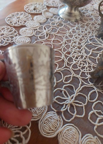 Gri Nakışlı Metal zemzem  Seti - Görsel 3