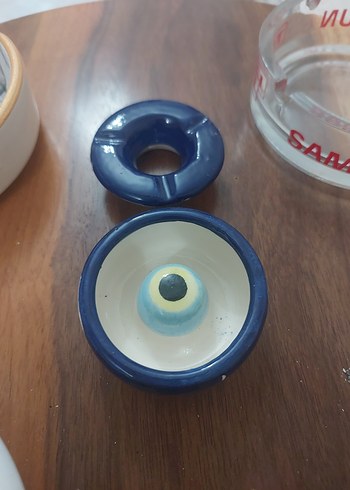 Beyaz ve Şeffaf Klasik Küllük Seti - Görsel 8