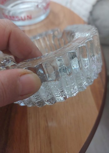 Beyaz ve Şeffaf Klasik Küllük Seti - Görsel 6