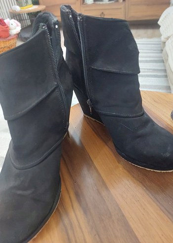 Süet Dolgu Topuklu 2adet Kadın Bot - Görsel 2