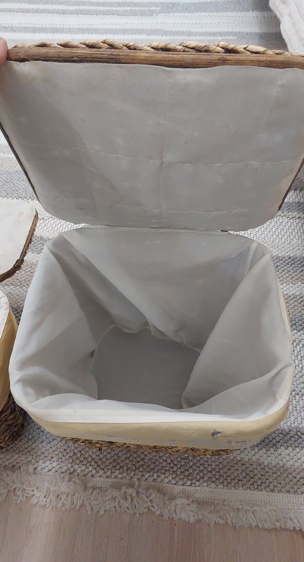 Kahverengi Hasır Saklama Sepetleri - Görsel 3