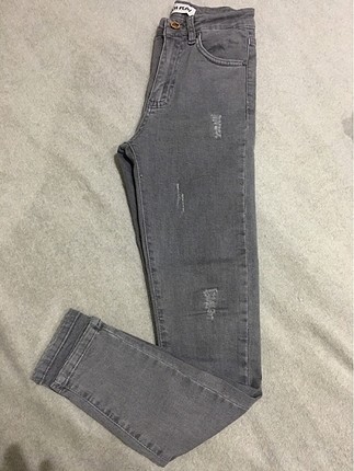 Gri dar paça pantolon
