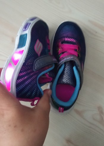 skechers ışıklı kız çocuk ayakkabı - Görsel 6