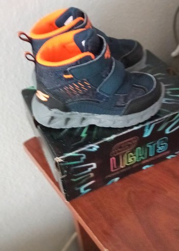 Skechers Mavi Erkek Çocuk Spor Ayakkabı Velcro