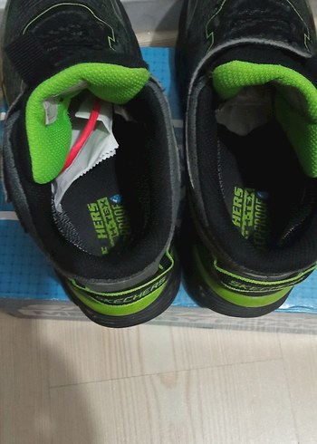 35 Beden yeşil Renk skechers vaterprof su geçirmez erkek çocuk bot