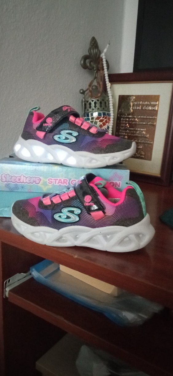 skechers ışıklı kız çocuk ayakkabı - Görsel 2