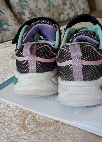 29 Beden Kız Çocuk Çok Renkli Cırt Cırtlı Spor Ayakkabı skechers