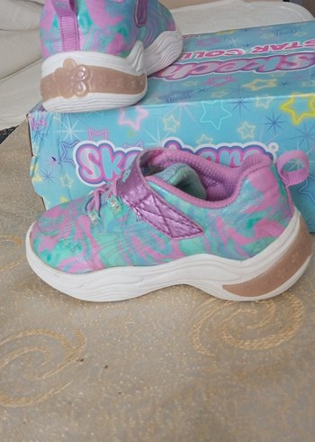 skechers ışıklı kız bebek ayakkabı - Görsel 6