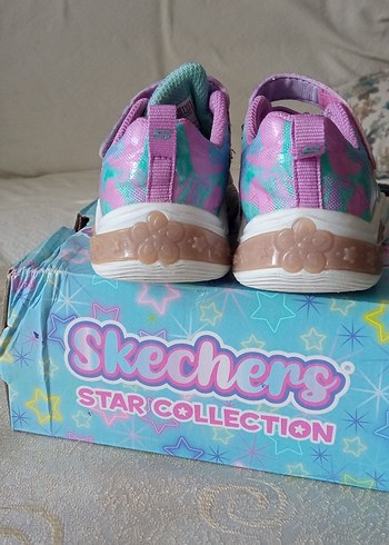 skechers ışıklı kız bebek ayakkabı - Görsel 5