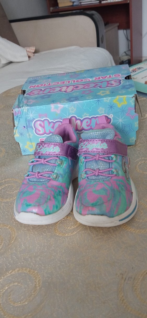 skechers ışıklı kız bebek ayakkabı - Görsel 3