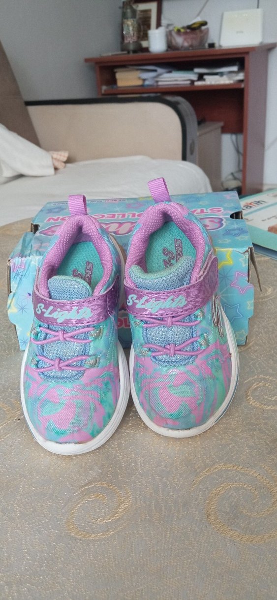 skechers ışıklı kız bebek ayakkabı - Görsel 4