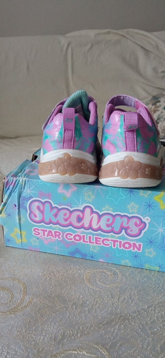 skechers ışıklı kız bebek ayakkabı - Görsel 5