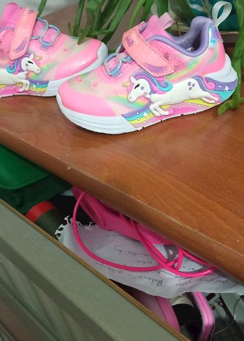 skechers ışıklı kız çocuk ayakkabı - Görsel 6