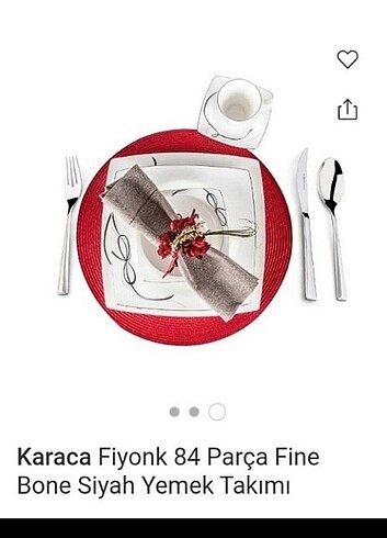 Karaca yemek takımı 