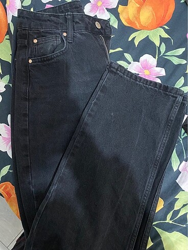 Siyah straight jean
