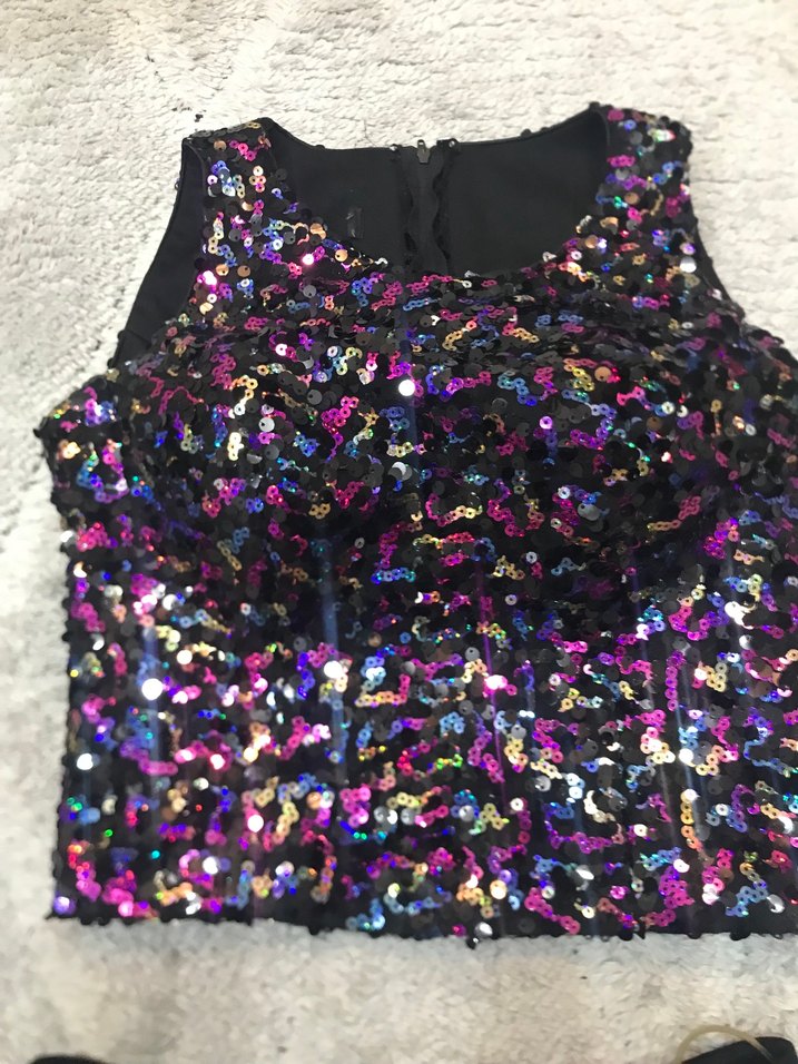 Kadın Çok Renkli Payetli ikili takım - Görsel 2