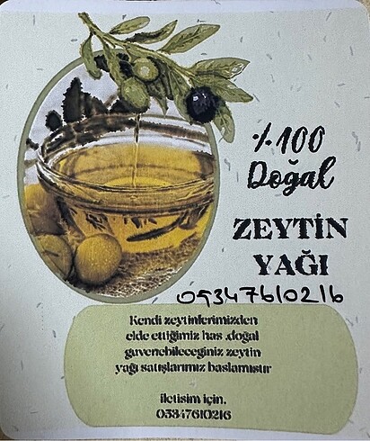 ZEYTİN YAĞI TAZE HASAT 0.5 EN İYİ ASİT ORANI İLE