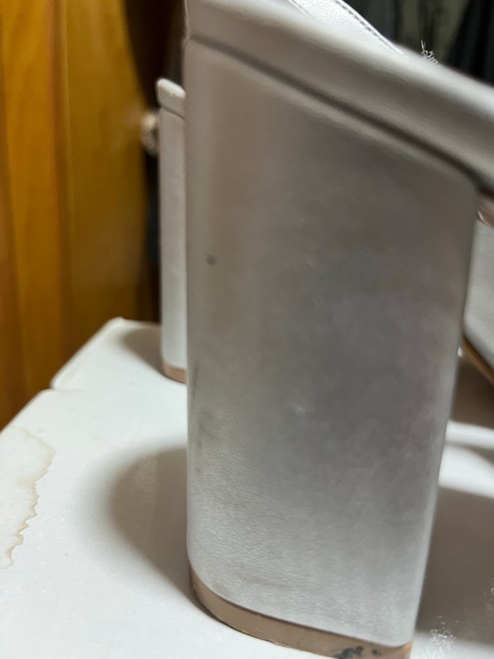 Boncuk İşlemeli Gri Yüksek Topuklu Kadın Ayakkabı - Görsel 4