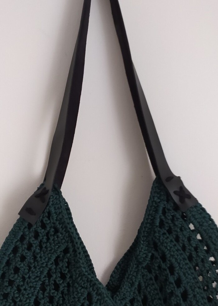 Haki yeşil harika bir çanta - Görsel 3