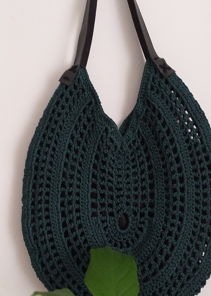 Haki yeşil harika bir çanta - Görsel 4