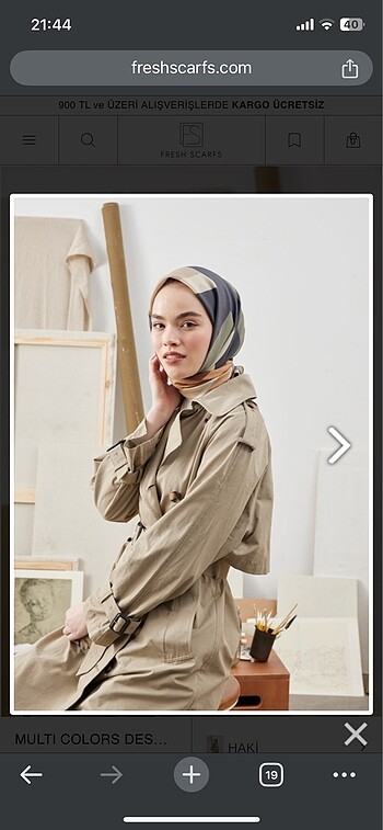 Beden Fresh Scarfs Pamuk İpek Eşarp