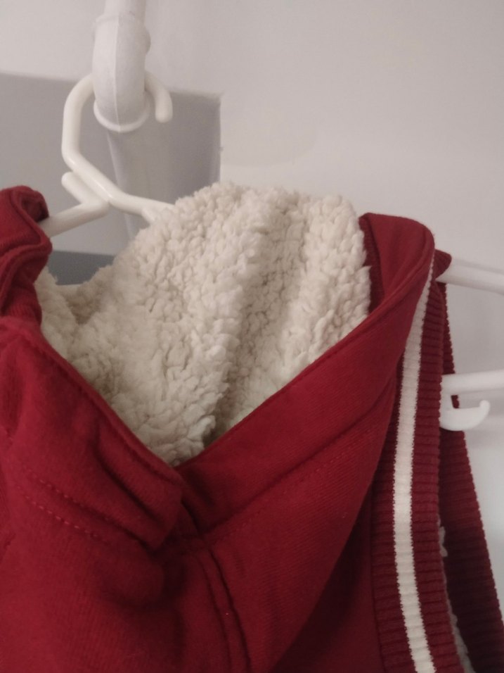 Kırmızı Kapüşonlu Düğmeli unixes Yelek - Görsel 5