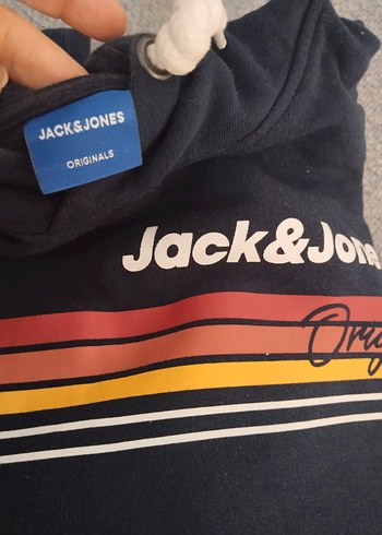 Jack&Jones Mavi Kapüşonlu Sweatshirt - Görsel 6