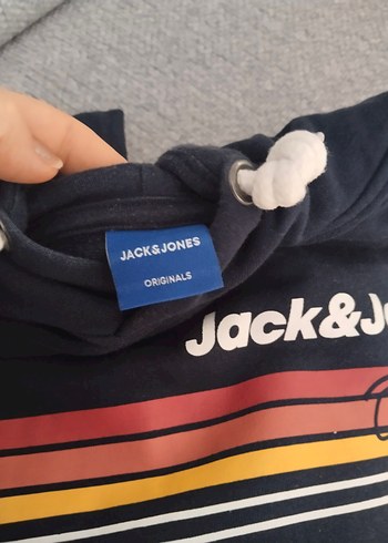 Jack&Jones Mavi Kapüşonlu Sweatshirt - Görsel 5