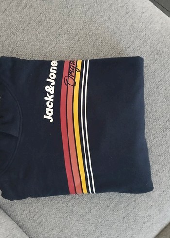 Jack&Jones Mavi Kapüşonlu Sweatshirt - Görsel 2