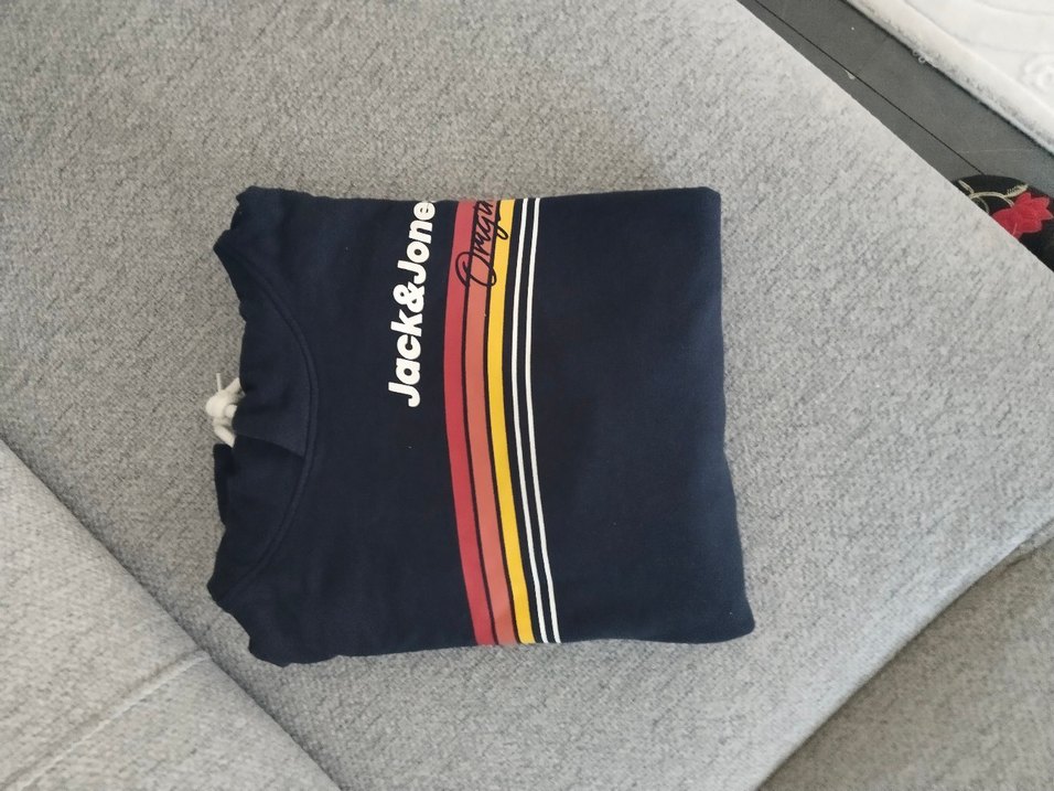 Jack&Jones Mavi Kapüşonlu Sweatshirt - Görsel 2