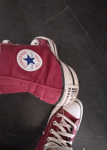 Bordo Converse Kadın Spor Ayakkabı - Görsel 4