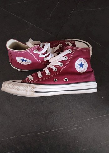 Bordo Converse Kadın Spor Ayakkabı - Görsel 3