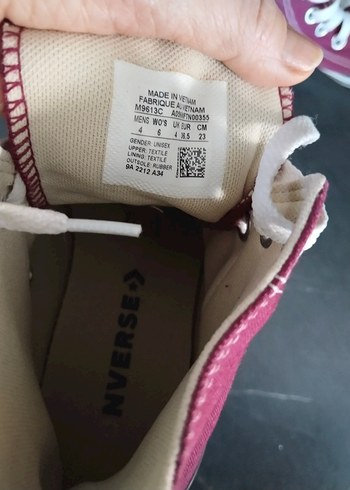 Bordo Converse Kadın Spor Ayakkabı - Görsel 2