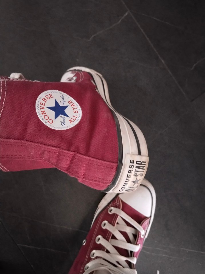 Bordo Converse Kadın Spor Ayakkabı - Görsel 4