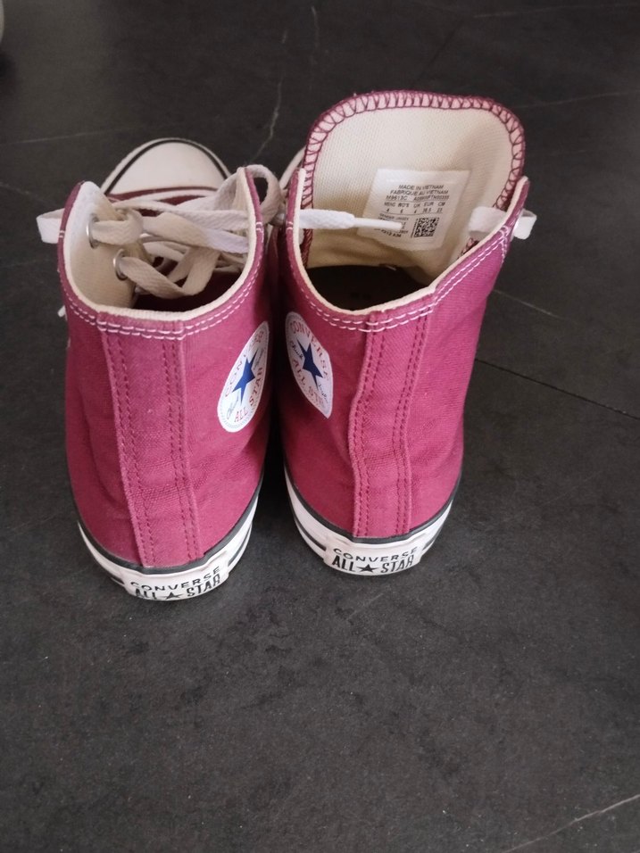 Bordo Converse Kadın Spor Ayakkabı - Görsel 5