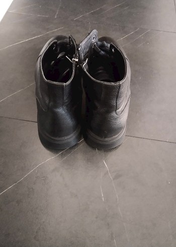 Siyah Deri Erkek Botlar - Görsel 5