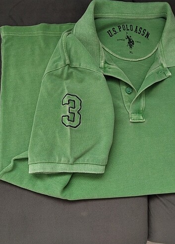 xl Beden yeşil Renk Polo yaka tişört 