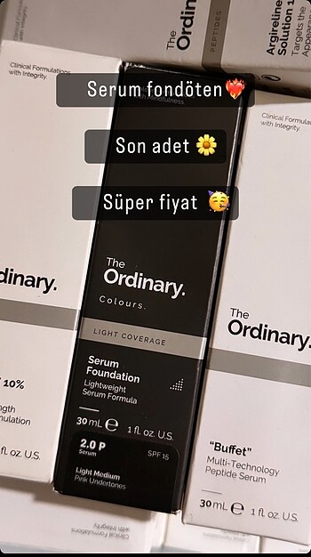 The Ordinary The ordinary serum fondöten